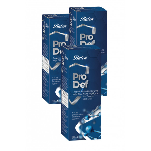 3 Kutu Prodef 30 Ml Pro Def Propolis Ekstraktlı Sprey