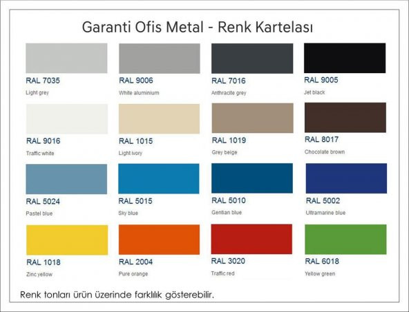 Beş Çekmeceli Metal Kartoteks Askılı Dosya Dolabı Gri Renk - 4