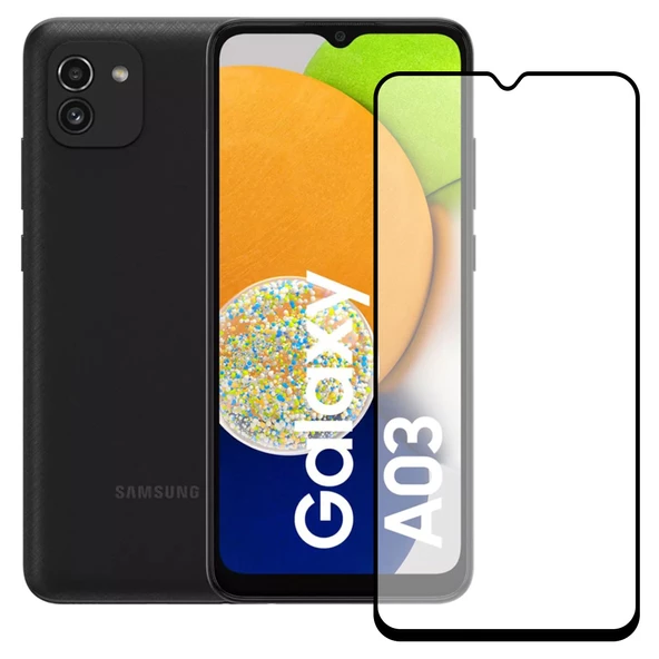 Bufalo Samsung Galaxy A03 Ekran Koruyucu Seramik Mat Nano 9D Tam Kaplama Siyah