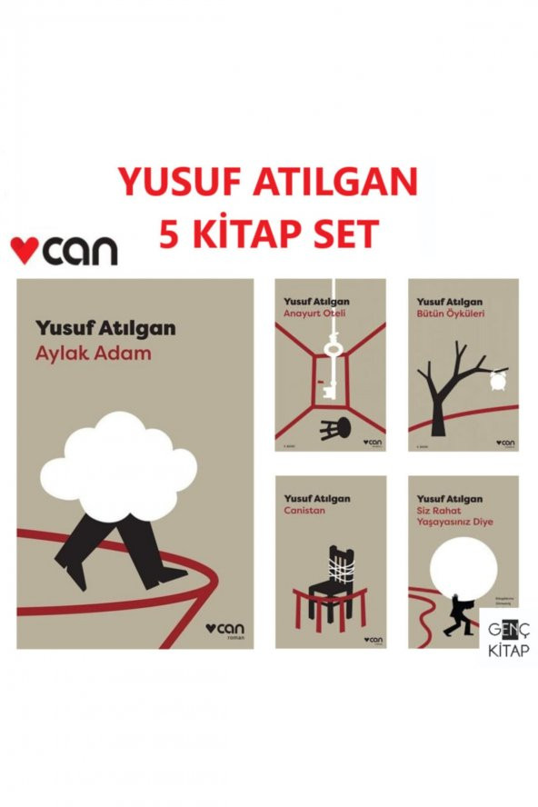 Yusuf Atılgan 5 Kitap Set Aylak Adam-anayut Oteli-canistan-siz Rahat Yaşayasınız Diye