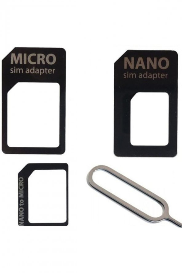 Mikro Nano Sim Kart Dönüştürücü Ve Sim Çıkarma Aparatı