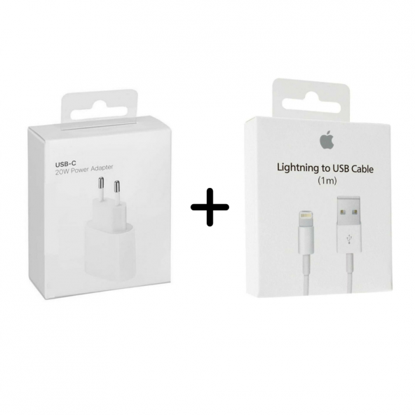 iPhone Uyumlu 20W Adaptör ve  1 Metre Lightning Kablo - 2