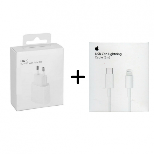 iPhone Uyumlu 20W Adaptör ve  2 Metre Type-c Kablo - 2