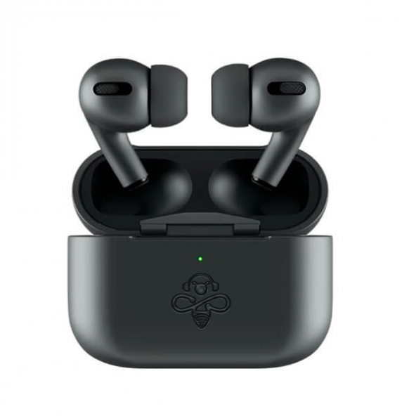 Black Airpods Pro 3.nesil Kablosuz Şarj Bluetooth Kulaklık Anc İos Android Uyumlu - Resim 2