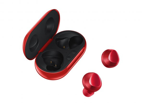 Samsung Uyumlu Galaxy Buds+ Kırmızı Bluetooth Kulaklık - Resim 5