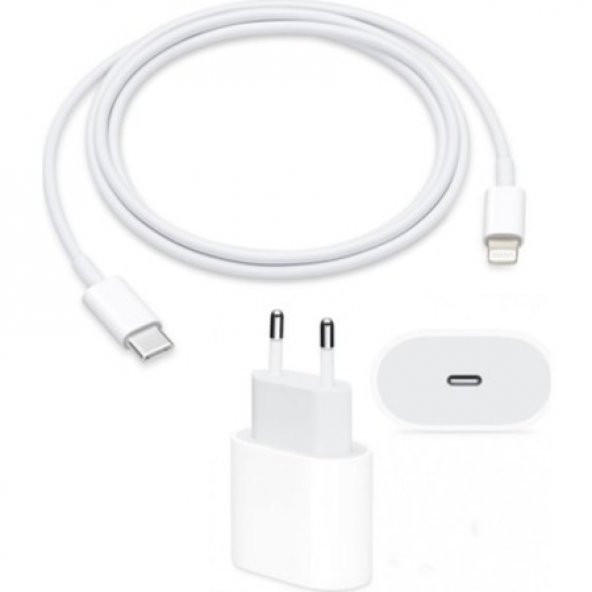 iPHONE Uyumlu 20W USB-C POWER ADAPTER USB-C TO LİGHTNİNG CABLE TO TYPC-E TO LİGHTNİNG 20WATT - 4