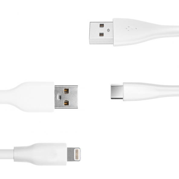 PL-S01 Data Cable Lightning Apple Uyumlu  Type-C Şarj Kablosu