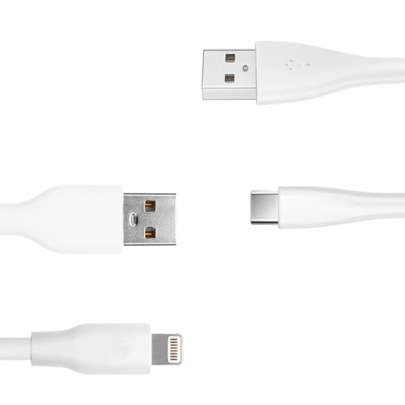 PL-S01 Data Cable Lightning Apple Uyumlu  Micro Şarj Kablosu