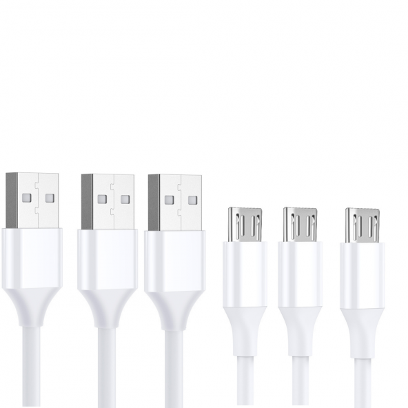 PL-S01 Data Cable Micro Şarj Kablosu 3 Lü Set - 2