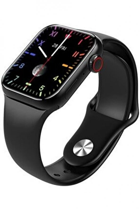 M26 Plus Smart Watch 6 Siyah Akıllı Saat Wireless Charging - 2