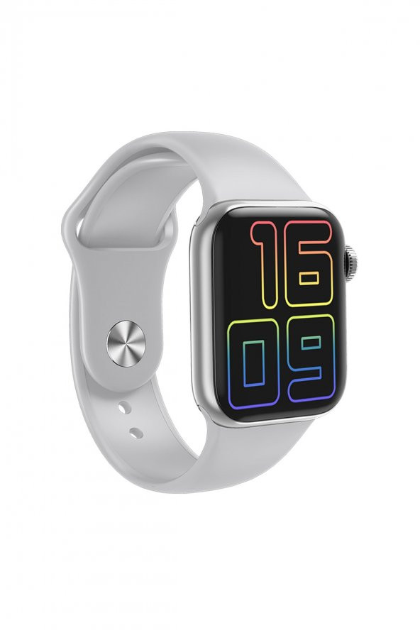 HW12 Full Ekran Smartwatch Gri Akıllı Saat Airpods Pro Anc Özellikli Kablosuz Bluetooth Kulaklık