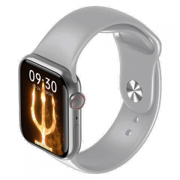 Pro 5 Beyaz Bluetooth Kulaklık M26 Plus Smart Watch 6 Gri Akıllı Saat - 4