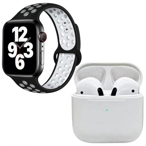 Pro 5 Beyaz Bluetooth Kulaklık Watch 7 Siyah Nike Akıllı Saat - 2