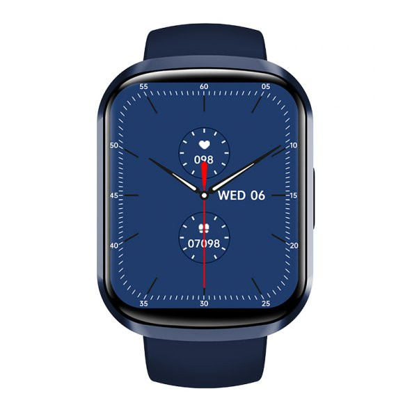 Pro 5 Beyaz Bluetooth Kulaklık Smartwatch Mavi Akıllı Saat