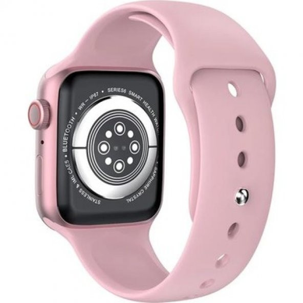 Pembe Akıllı Saat Pro 5 Beyaz Bluetooth Kulaklık - Resim 4