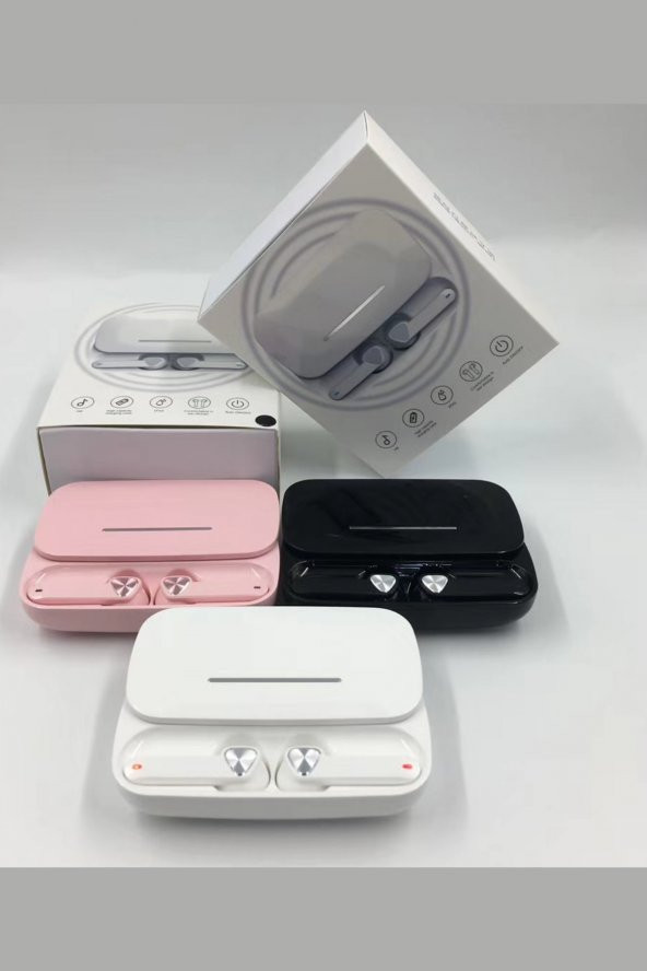 True Wireless Beyaz Kızaklı Bluetooth Kulaklık Version 5.0 Suya Dayanıklı Sürüm - 4