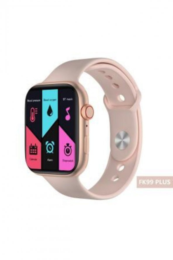 Fk99 Plus Pembe Akıllı Saat Çift Kordon Adımsayar Nabız Tansiyon Ölçer Suya Dayanıklı Ios Android Uyumlu ürün görseli