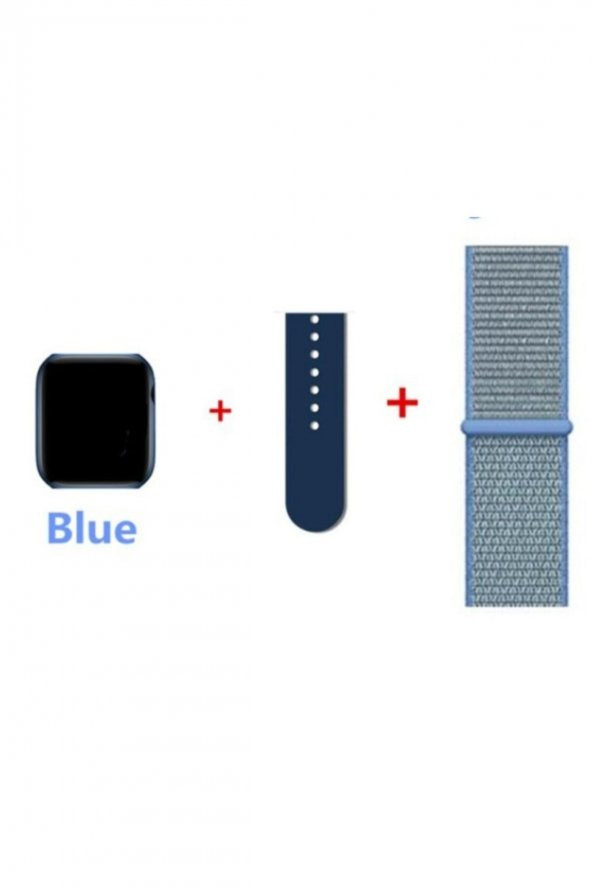 Fk99 Plus Mavi Akıllı Saat Çift Kordon Adımsayar Nabız Tansiyon Ölçer Suya Dayanıklı Ios Android Uyumlu - Resim 2