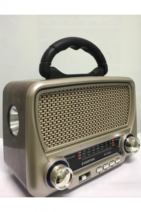 Rt-819 Güneş Enerjili Nostaljik Fm,aux,usb Müzik Çalar