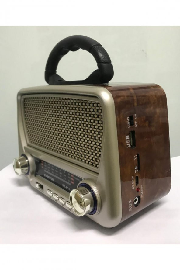 Rt-819 Güneş Enerjili Nostaljik Fm,aux,usb Müzik Çalar - 2