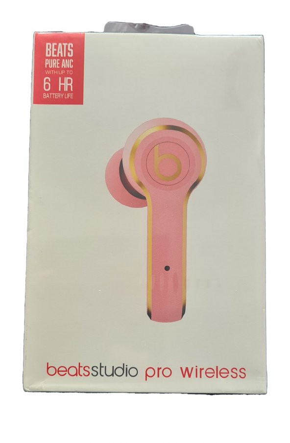 BeatsStudio Pro Wireless 6 Saat Dayanıklı Batarya B.T 5.0 Pembe - Resim 3