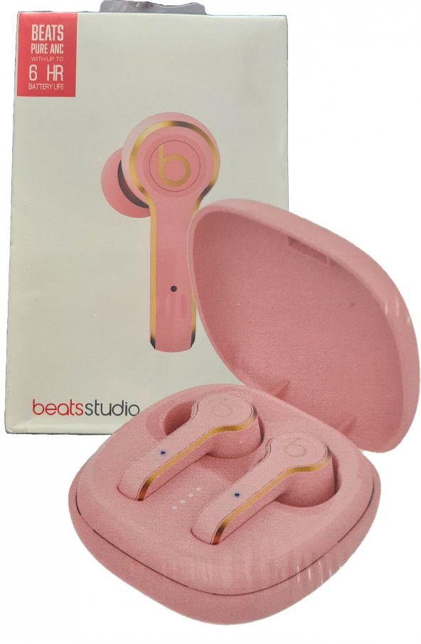 BeatsStudio Pro Wireless 6 Saat Dayanıklı Batarya B.T 5.0 Pembe - Resim 2