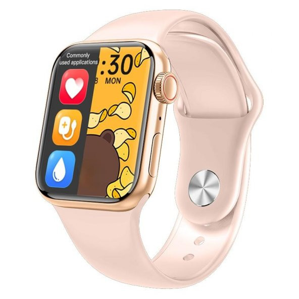 M16 Mini Akıllı Saat 38MM Full Lcd Ekran Ultimate Gold - Resim 2