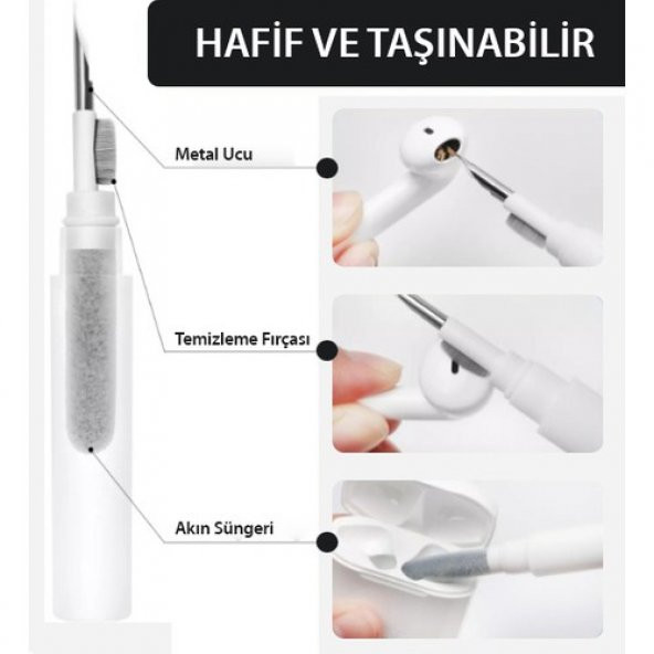 Bluetooth Kulaklık Ve Telefon Temizleyici Kit ve Temizleme Mendili - 4