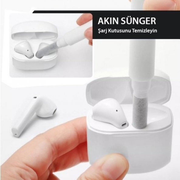 Bluetooth Kulaklık Ve Telefon Temizleyici Kit ve Temizleme Mendili