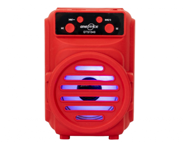 GTS-1348 3 inç Kablosuz Kırmızı Mini Hoparlör - 2