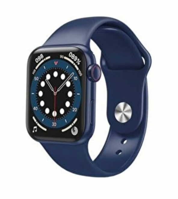 Full Ekran Smartwatch Mavi Akıllı Saat ve Airdots Pro 3 Göstergeli Bluetooth Kulaklık - 6