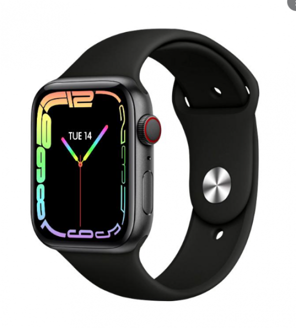 WS7 Pro Smartwatch Hızlı Kablosuz Şarj Özelliği Siyah Renk - Resim 2