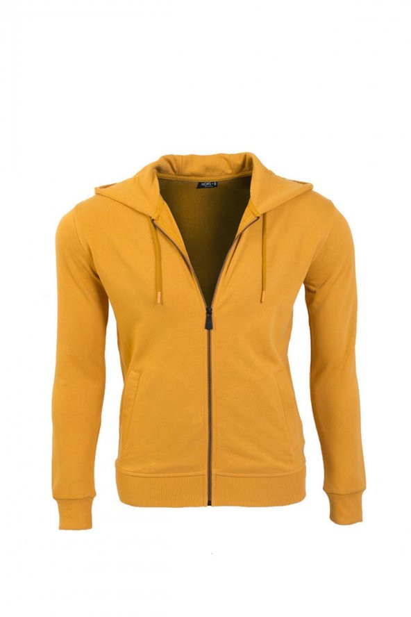 Grand Wolf GW0003 - Basic Kapüşonlu Fermuarlı Sweatshirt