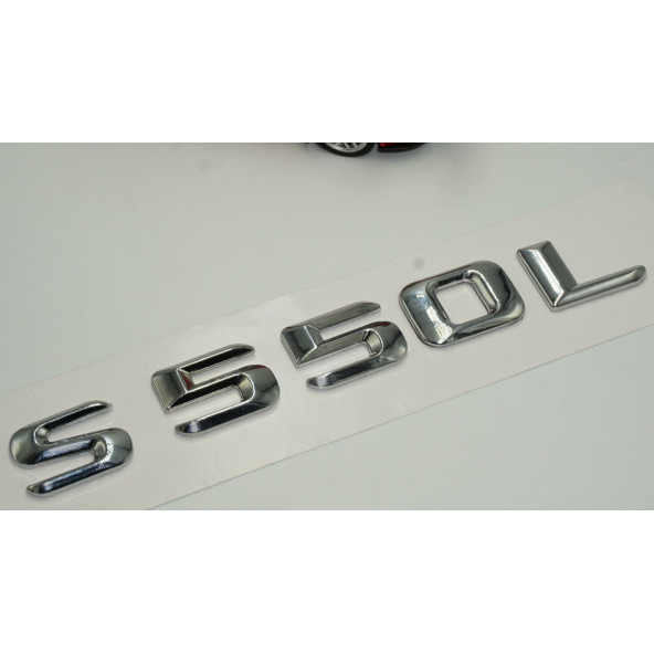 S550L Bagaj Krom Metal 3M 3D Yazı Logo - 3