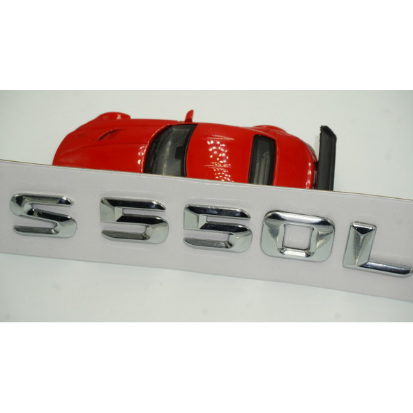 S550L Bagaj Krom Metal 3M 3D Yazı Logo - 4