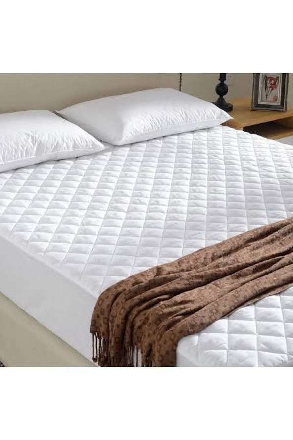 Kapitone Fitted  Tek Kişilik SIVI  GEÇİRMEZ  YATAK  ALEZİ Yatak Koruyucu  Beyaz 100 Pamuklu 100x200CM Ebatındadır