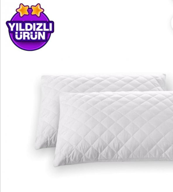 Sıvı Geçirmez Yastık  Alezi  2  Adet  Kapitoneli Fermuarlı  Beyaz  Yastık Koruyucu Kılıfı  Pamuklu 50 x 70 CM - 4