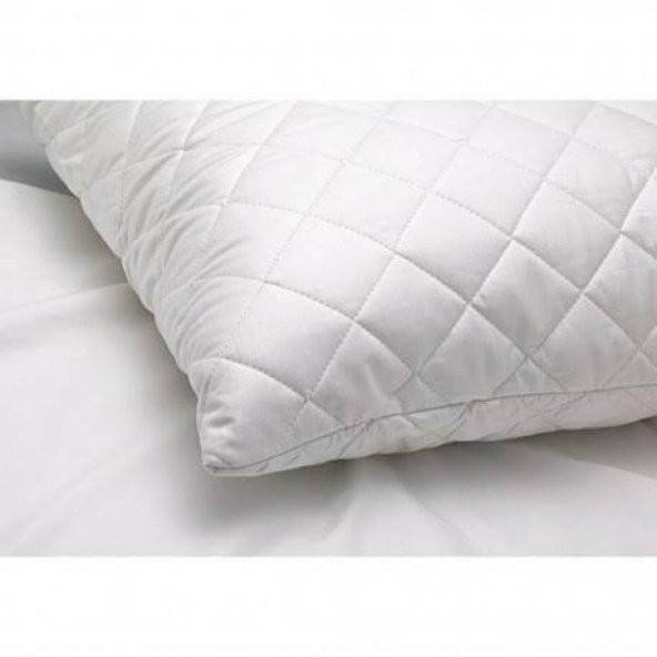 Sıvı Geçirmez Yastık  Alezi  2  Adet  Kapitoneli Fermuarlı  Beyaz  Yastık Koruyucu Kılıfı  Pamuklu 50 x 70 CM - 6