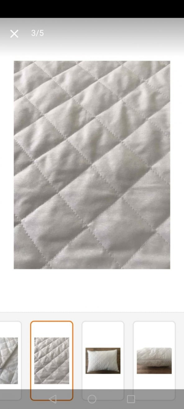 Sıvı Geçirmez Yastık  Alezi  2  Adet  Kapitoneli Fermuarlı  Beyaz  Yastık Koruyucu Kılıfı  Pamuklu 50 x 70 CM - 7