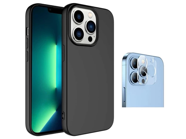 Vendas iPhone 14 Pro Max Uyumlu (14 Pro Max) W-Lansman Serisi İçi Kadife İpek Dokulu Lansman Kılıf + Kamera Lens Koruyucu - 7