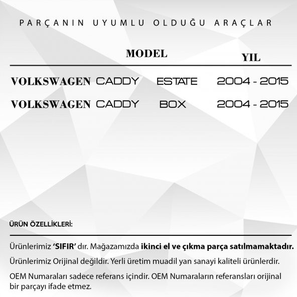 Volkswagen Caddy için 3. Stop Lambası - 2