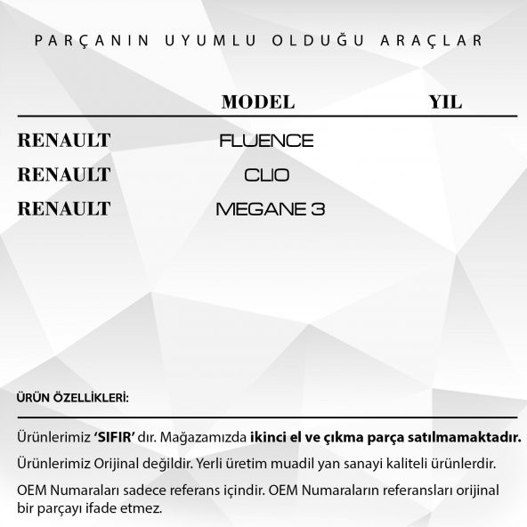 Renault Fluence, Megane 3, Clio için Tavan Anten Çubuğu - 27 Cm - - 2