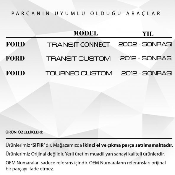 Ford Transit,Connect,Custom için Tavan Anten Çubuğu - 50 cm - 2