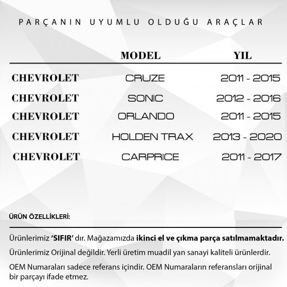 Chevrolet Cruze, Opel Astra J, Mokka için Tavan Anten Çubuğu - 2