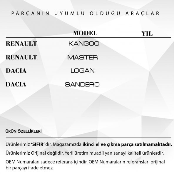 Renault Megane,Clio, 19, Dacia Logan için Tavan Anten Çubuğu - 60 cm - 3