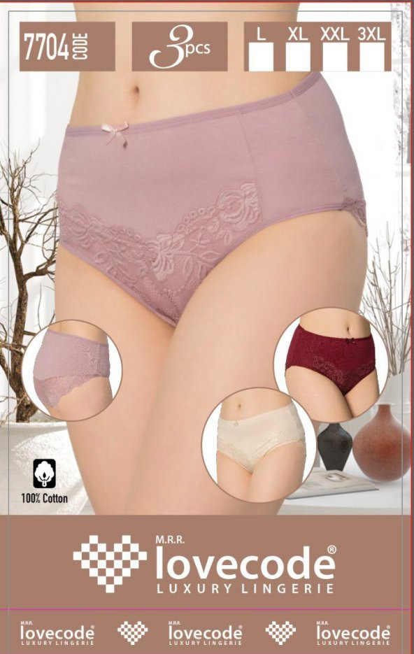 Mrr Majestic Dantelli Günlük Külot 3lü Paket ürün görseli