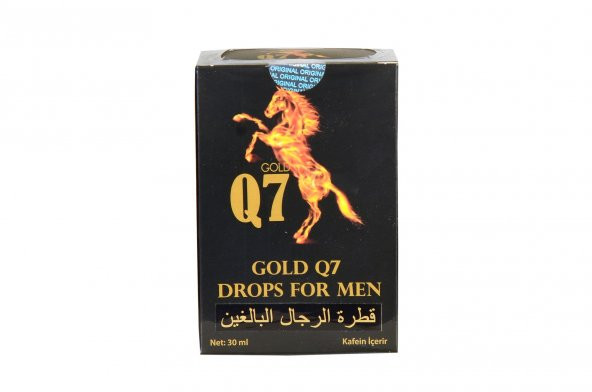 Gold Q7 Erkeklere Özel Geliştirilmiş Sertleştirici/Performans Arttırıcı Damla