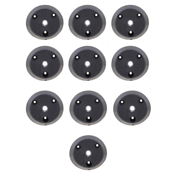 Mobilya Masa Sehpa Ayağı Bağlantı Aparatı Açılı Dereceli Ayak Tabanı Siyah (10 ADET) - 8