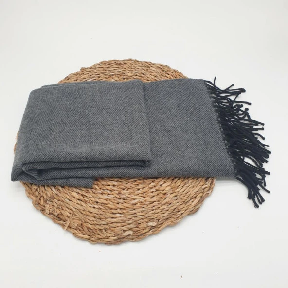 Balık Sırtı Klasik ve Spor Erkek Atkı Gri Renk - 6