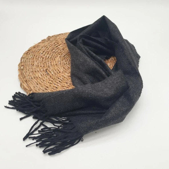 Balık Sırtı Klasik ve Spor Erkek Atkı Koyu Gri Renk - 7